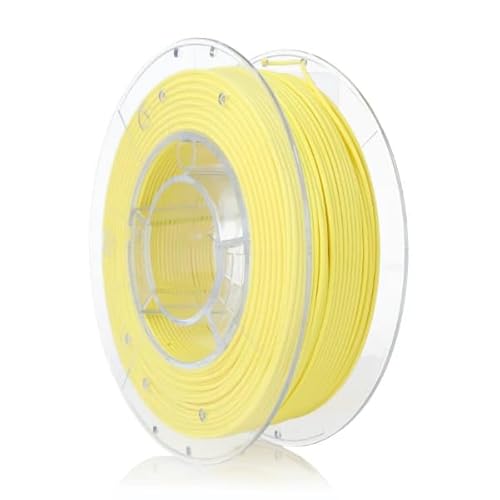 ROSA 3D PLA Pastel Filament 1.75 mm für 3D Drucker | Druckmaterialien Bioabbaubar Leicht Matt PLA 3D Drucker Filament | 3D Printing Materials | Gelb Spule 0,35 kg von ROSA 3D FILAMENTS