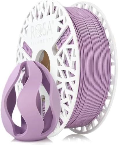 ROSA 3D PLA Pastel Filament 1.75 mm für 3D Drucker | Druckmaterialien Bioabbaubar Leicht Matt PLA 3D Drucker Filament | 3D Printing Materials | Lavendel Spule 1 kg von ROSA 3D FILAMENTS