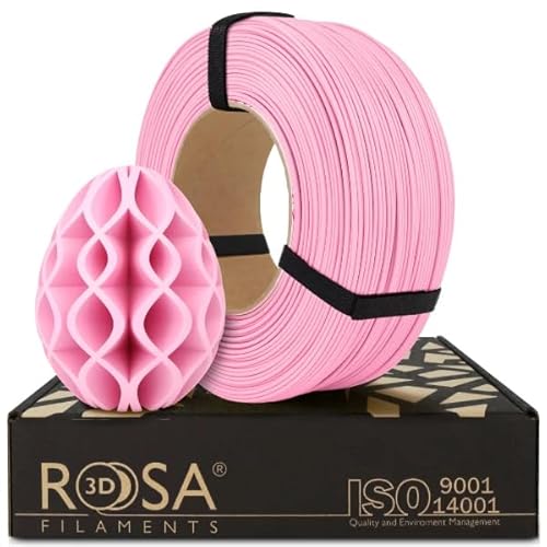 ROSA 3D PLA Pastel Filament 1.75 mm für 3D Drucker | Druckmaterialien Bioabbaubar Leicht Matt PLA 3D Drucker Filament | Filament 3D Printing Materials | Rosa Refill 1 kg von ROSA 3D FILAMENTS