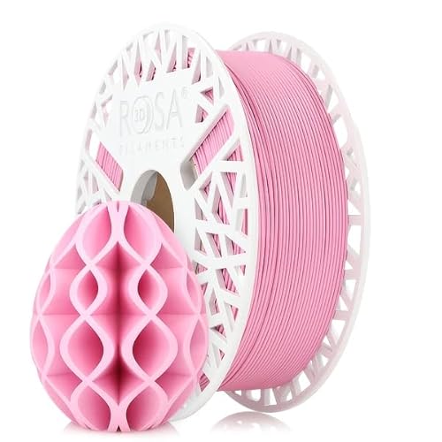 ROSA 3D PLA Pastel Filament 1.75 mm für 3D Drucker | Druckmaterialien Bioabbaubar Leicht Matt PLA 3D Drucker Filament | 3D Printing Materials | Rosa Spule 1 kg von ROSA 3D FILAMENTS