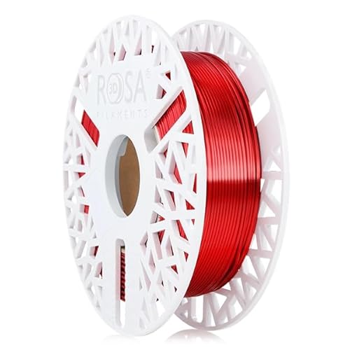 ROSA 3D PLA Silk Filament 1.75 mm für 3D Drucker | Druckmaterialien Leicht Glänzend Bioabbaubar PLA 3D Drucker Filament | Filament 3D Printing Materials | Rot Spule 0,5 kg ROSA 3D PLA Silk Filament 1.75 mm für 3D Drucker | Druckmaterialien Leicht Glänzend Bioabbaubar PLA 3D Drucker Filament | Filament 3D Printing Materials | Rot Spule 0,5 kg von ROSA 3D FILAMENTS