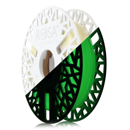ROSA 3D PLA Starter Filament 1.75 mm für 3D Drucker | Druckmaterialien Leicht Glänzend Bioabbaubar PLA 3D Drucker Filament | 3D Printing Materials | Grün in Dunkelheit Spule 0,5 kg ROSA 3D PLA Starter Filament 1.75 mm für 3D Drucker | Druckmaterialien Leicht Glänzend Bioabbaubar PLA 3D Drucker Filament | 3D Printing Materials | Grün in Dunkelheit Spule 0,5 kg von ROSA 3D FILAMENTS