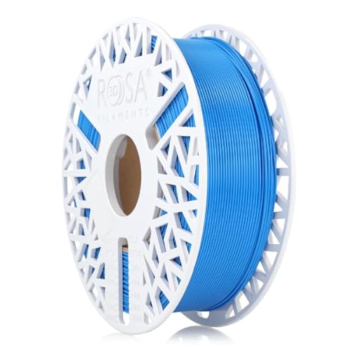ROSA 3D PLA Starter Filament 1.75 mm für 3D Drucker | Druckmaterialien Leicht Glänzend Bioabbaubar PLA 3D Drucker Filament | 3D Printing Materials | Himmelblau Spule 1 kg von ROSA 3D FILAMENTS