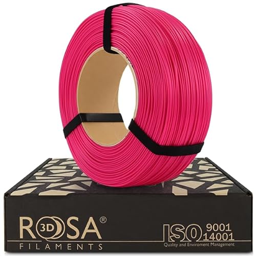 ROSA 3D PLA Starter Filament 1.75 mm für 3D Drucker | Druckmaterialien Leicht Glänzend Bioabbaubar PLA 3D Drucker Filament | Filament 3D Printing Materials | Litophan Magenta Refill 1 kg von ROSA 3D FILAMENTS