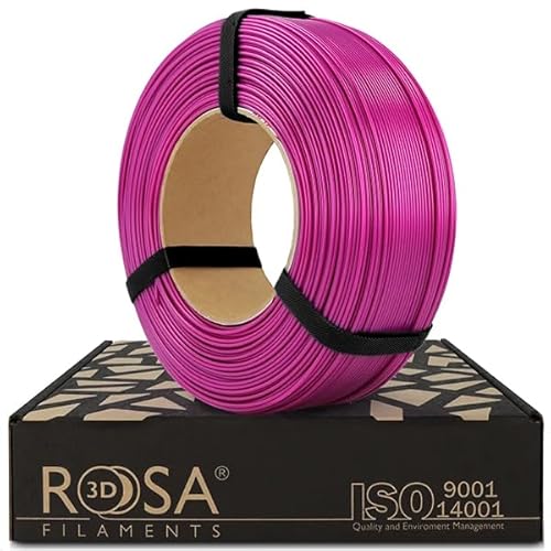 ROSA 3D PLA Starter Filament 1.75 mm für 3D Drucker | Druckmaterialien Leicht Glänzend Bioabbaubar PLA 3D Drucker Filament | Filament 3D Printing Materials | Signal Violett Refill 1 kg von ROSA 3D FILAMENTS