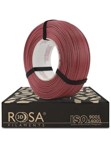 ROSA PLA CF Filament 1.75 mm für 3D Drucker - PLA Filament mit Carbon Fiber - Blau mit Matt Finish - 3D Printing Materials für Dekorobjekte - Refill 1 kg Hibiskus Rosa von ROSA 3D FILAMENTS