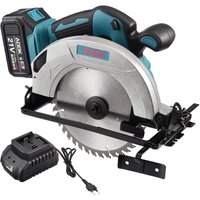 Handkreissäge, Akku-Kreissäge, bürstenloser Motor, 21 v, 3000 mAh Akku, Säge für Hausgartengerät von ROSAHQNDA