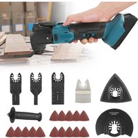 Rosahqnda - Multifunktionswerkzeug für Makita Akku 18V Li-Ion, Multitool 6 einstellbare Geschwindigkeiten, bürstenloser Motor zum Abtragen, Schaben, von ROSAHQNDA