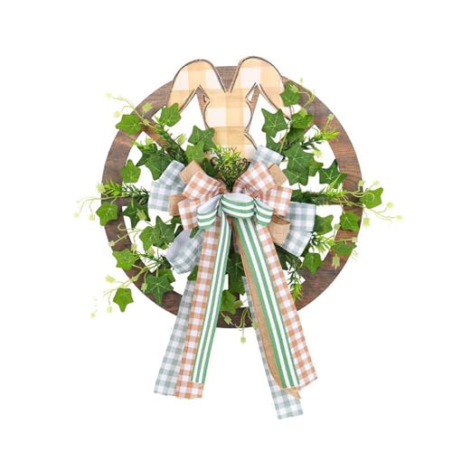 Hanging Roulette Wheel Wreath Artificial Wooden Reusable Garland for Wall Front Door Decoration and Christmas Party Decor(J) von ROSEEONNE