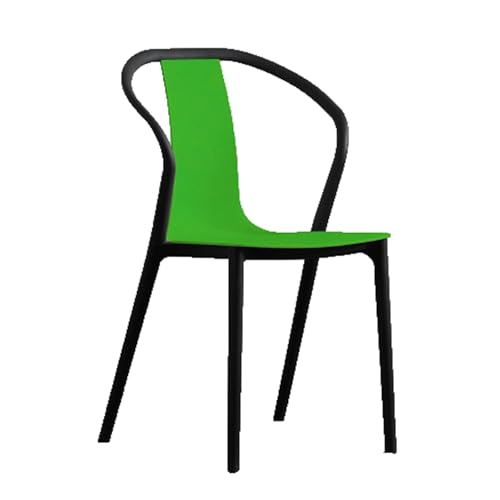 ROSEEONNE Einfache Kunststoffstühle, stapelbare Esszimmerstühle, nordischer Stil, Küchenstühle for Esszimmer, Wohnzimmer, Balkon(Groen) von ROSEEONNE