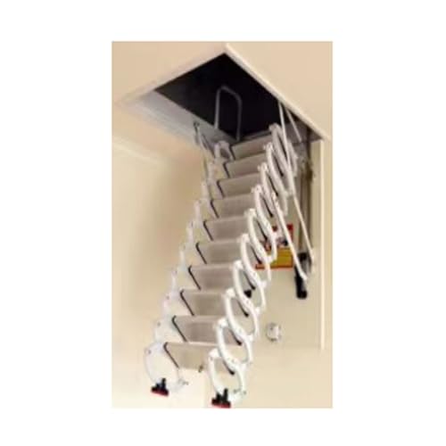 ROSEEONNE Electric Loft Telescopic Ladder Decke Loft Leiter unsichtbar verdickte Faltleiter Vollautomatisch Klappstift Home -Gebrauch von ROSEEONNE