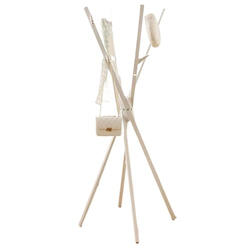 ROSEEONNE Kleiderständer Faltbarer Garderobenständer, platzsparender Kleiderständer, bodenstehender Kleiderbügelständer mit Haken for den Eingangsbereich im Schlafzimmer, Flur Kleiderhaken(Blanc) ROSEEONNE Kleiderständer Faltbarer Garderobenständer, platzsparender Kleiderständer, bodenstehender Kleiderbügelständer mit Haken for den Eingangsbereich im Schlafzimmer, Flur Kleiderhaken(Blanc) von ROSEEONNE