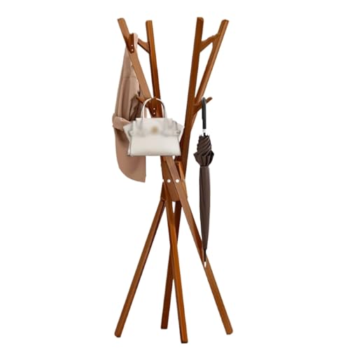 ROSEEONNE Kleiderständer Faltbarer Garderobenständer, platzsparender Kleiderständer, bodenstehender Kleiderbügelständer mit Haken for den Eingangsbereich im Schlafzimmer, Flur Kleiderhaken(Bruin) ROSEEONNE Kleiderständer Faltbarer Garderobenständer, platzsparender Kleiderständer, bodenstehender Kleiderbügelständer mit Haken for den Eingangsbereich im Schlafzimmer, Flur Kleiderhaken(Bruin) von ROSEEONNE
