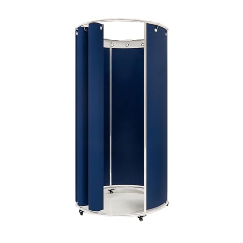 ROSEEONNE umkleidekabine mobil Bekleidungsgeschäft Unabhängige Umkleidekabine Boden Abnehmbare Ankleidekabine Temporäre Umkleidekabine Mit Rädern Platzsparend umkleidekabine(Dark Blue,100 * 200cm) von ROSEEONNE