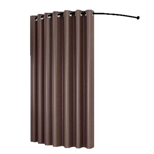 ROSEEONNE umkleidekabine mobil C-förmige Stange Einfache Umkleidekabine Tragbare Temporäre Mobile Umkleidekabine Geeignet Compatible with Bekleidungsgeschäfte Büros umkleidekabine(CAF�,120cm) von ROSEEONNE