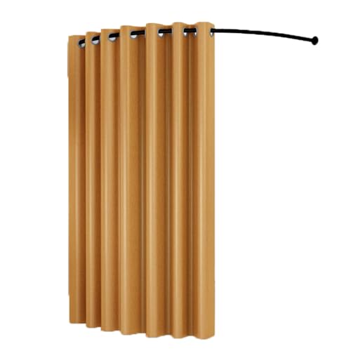 ROSEEONNE umkleidekabine mobil C-förmige Stange Einfache Umkleidekabine Tragbare Temporäre Mobile Umkleidekabine Geeignet Compatible with Bekleidungsgeschäfte Büros umkleidekabine(Gold,120cm) von ROSEEONNE