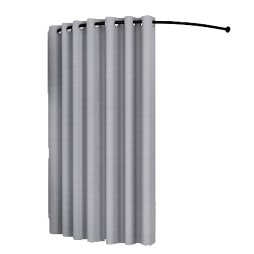 ROSEEONNE umkleidekabine mobil C-förmige Stange Einfache Umkleidekabine Tragbare Temporäre Mobile Umkleidekabine Geeignet Compatible with Bekleidungsgeschäfte Büros umkleidekabine(Grey,120cm) von ROSEEONNE