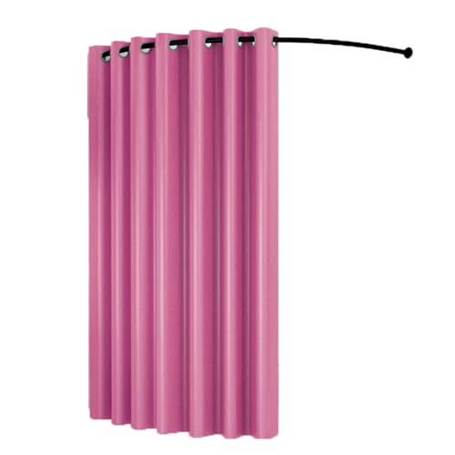 ROSEEONNE umkleidekabine mobil C-förmige Stange Einfache Umkleidekabine Tragbare Temporäre Mobile Umkleidekabine Geeignet Compatible with Bekleidungsgeschäfte Büros umkleidekabine(Rose,120cm) von ROSEEONNE