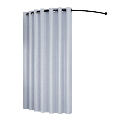 ROSEEONNE umkleidekabine mobil C-förmige Stange Einfache Umkleidekabine Tragbare Temporäre Mobile Umkleidekabine Geeignet Compatible with Bekleidungsgeschäfte Büros umkleidekabine(Silver,90cm) von ROSEEONNE