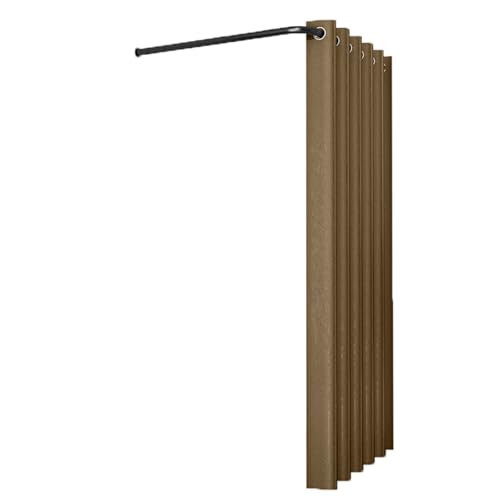 ROSEEONNE umkleidekabine mobil L-förmige Stangen-Umkleidekabine temporäre Private Umkleidekabine Bekleidungsgeschäft Wandtrennvorhang Compatible with Einkaufen umkleidekabine(CAF�,120cm) von ROSEEONNE