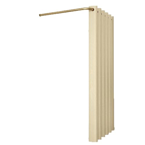 ROSEEONNE umkleidekabine mobil L-förmige Stangen-Umkleidekabine temporäre einfache Umkleidekabine Sichtschutz Compatible with Bekleidungsgeschäfte Einkaufszentren umkleidekabine(Beige,80cm) von ROSEEONNE