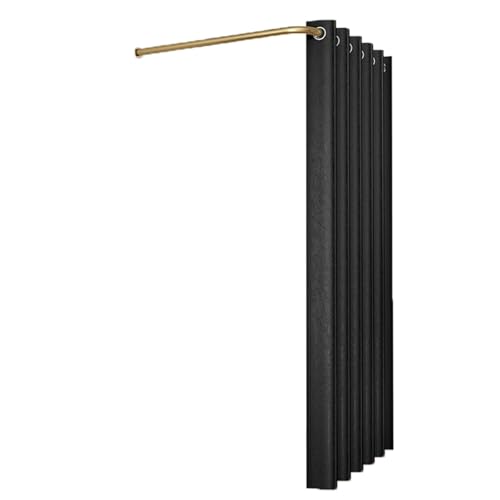 ROSEEONNE umkleidekabine mobil L-förmige Stangen-Umkleidekabine temporäre einfache Umkleidekabine Sichtschutz Compatible with Bekleidungsgeschäfte Einkaufszentren umkleidekabine(Black A,120cm) von ROSEEONNE