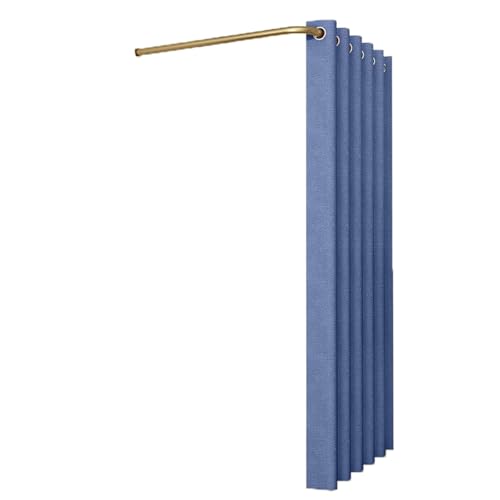 ROSEEONNE umkleidekabine mobil L-förmige Stangen-Umkleidekabine temporäre einfache Umkleidekabine Sichtschutz Compatible with Bekleidungsgeschäfte Einkaufszentren umkleidekabine(Blue B,100cm) von ROSEEONNE