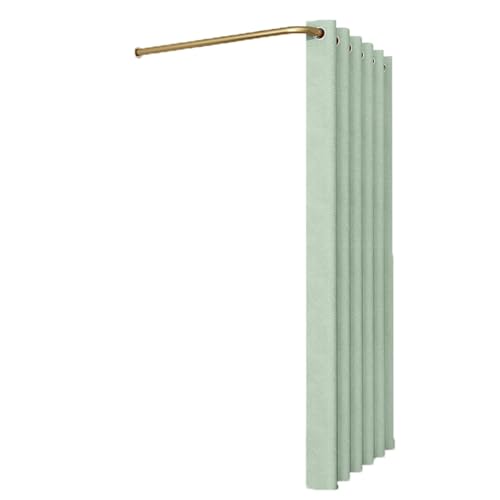 ROSEEONNE umkleidekabine mobil L-förmige Stangen-Umkleidekabine temporäre einfache Umkleidekabine Sichtschutz Compatible with Bekleidungsgeschäfte Einkaufszentren umkleidekabine(Cyan,100cm) von ROSEEONNE