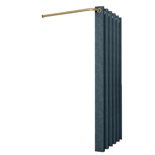 ROSEEONNE umkleidekabine mobil L-förmige Stangen-Umkleidekabine temporäre einfache Umkleidekabine Sichtschutz Compatible with Bekleidungsgeschäfte Einkaufszentren umkleidekabine(Dark Blue,120cm) von ROSEEONNE