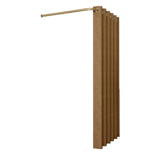 ROSEEONNE umkleidekabine mobil L-förmige Stangen-Umkleidekabine temporäre einfache Umkleidekabine Sichtschutz Compatible with Bekleidungsgeschäfte Einkaufszentren umkleidekabine(Dark Brown,80cm) von ROSEEONNE