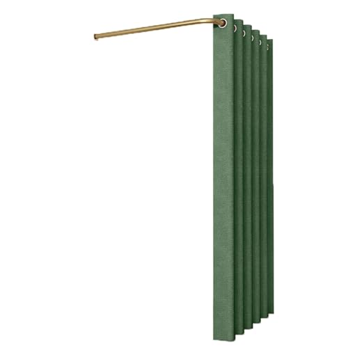 ROSEEONNE umkleidekabine mobil L-förmige Stangen-Umkleidekabine temporäre einfache Umkleidekabine Sichtschutz Compatible with Bekleidungsgeschäfte Einkaufszentren umkleidekabine(Dark Green,120cm) von ROSEEONNE