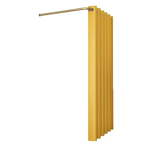 ROSEEONNE umkleidekabine mobil L-förmige Stangen-Umkleidekabine temporäre einfache Umkleidekabine Sichtschutz Compatible with Bekleidungsgeschäfte Einkaufszentren umkleidekabine(Gold,120cm) von ROSEEONNE