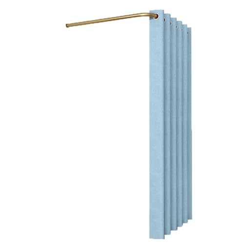 ROSEEONNE umkleidekabine mobil L-förmige Stangen-Umkleidekabine temporäre einfache Umkleidekabine Sichtschutz Compatible with Bekleidungsgeschäfte Einkaufszentren umkleidekabine(Light Blue,90cm) von ROSEEONNE