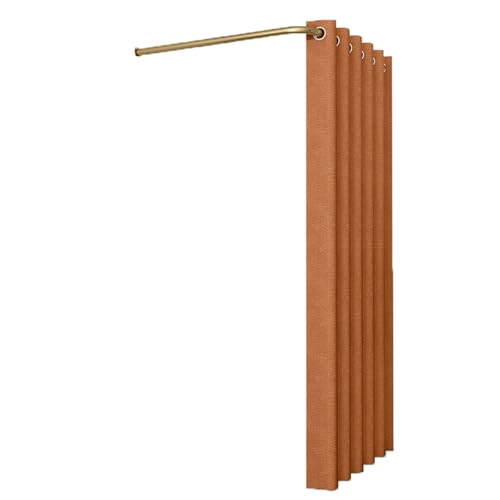 ROSEEONNE umkleidekabine mobil L-förmige Stangen-Umkleidekabine temporäre einfache Umkleidekabine Sichtschutz Compatible with Bekleidungsgeschäfte Einkaufszentren umkleidekabine(Orange,80cm) von ROSEEONNE
