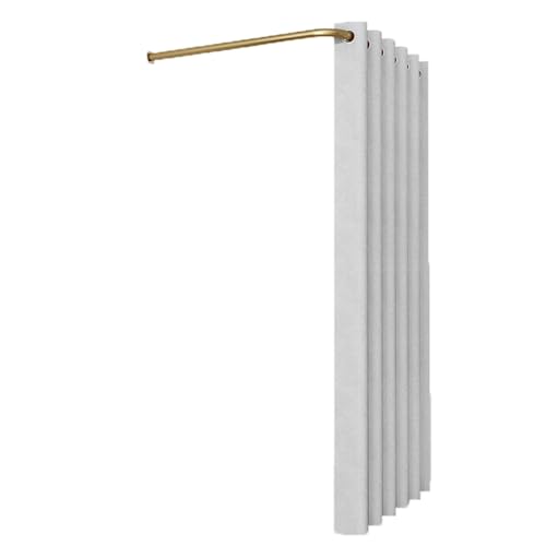 ROSEEONNE umkleidekabine mobil L-förmige Stangen-Umkleidekabine temporäre einfache Umkleidekabine Sichtschutz Compatible with Bekleidungsgeschäfte Einkaufszentren umkleidekabine(Silver,120cm) von ROSEEONNE