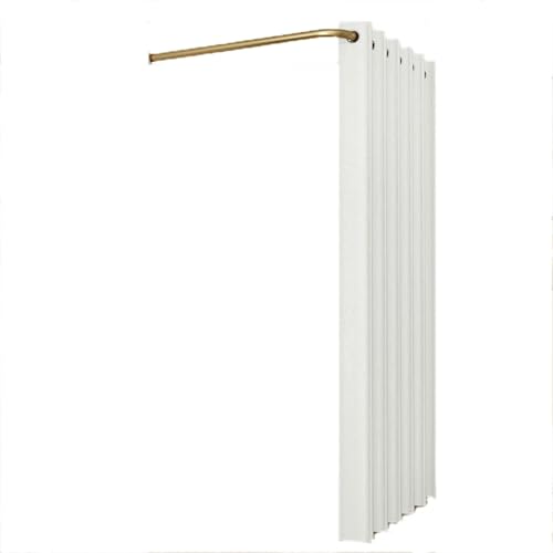 ROSEEONNE umkleidekabine mobil L-förmige Stangen-Umkleidekabine temporäre einfache Umkleidekabine Sichtschutz Compatible with Bekleidungsgeschäfte Einkaufszentren umkleidekabine(White A,120cm) von ROSEEONNE