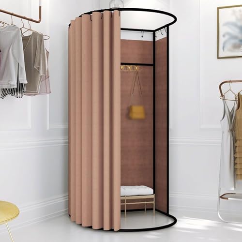 ROSEEONNE umkleidekabine mobil Mobile Umkleidekabine, abnehmbare tragbare Ankleidekabine, Sichtschutz, Umkleidekabine Compatible with das Home-Office-Einkaufszentrum umkleidekabine(CAF�,100 * 95cm) von ROSEEONNE