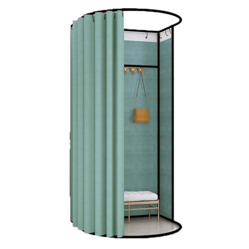 ROSEEONNE umkleidekabine mobil Mobile Umkleidekabine, abnehmbare tragbare Ankleidekabine, Sichtschutz, Umkleidekabine Compatible with das Home-Office-Einkaufszentrum umkleidekabine(Cyan,85 * 80cm) von ROSEEONNE