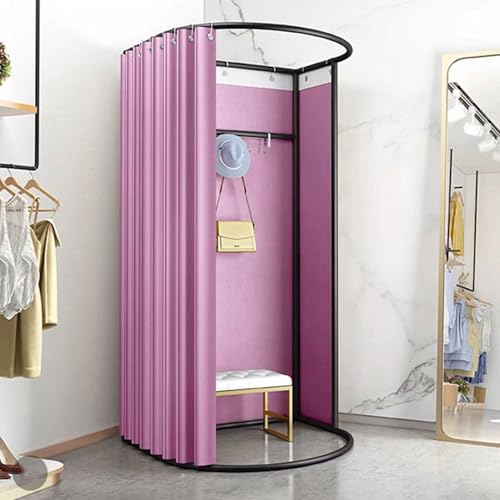 ROSEEONNE umkleidekabine mobil Mobile Umkleidekabine Compatible with Einkaufszentren Mobile temporäre Bekleidungsgeschäfte Büros umkleidekabine(Rose,0.85 * 0.8 * 2m) von ROSEEONNE