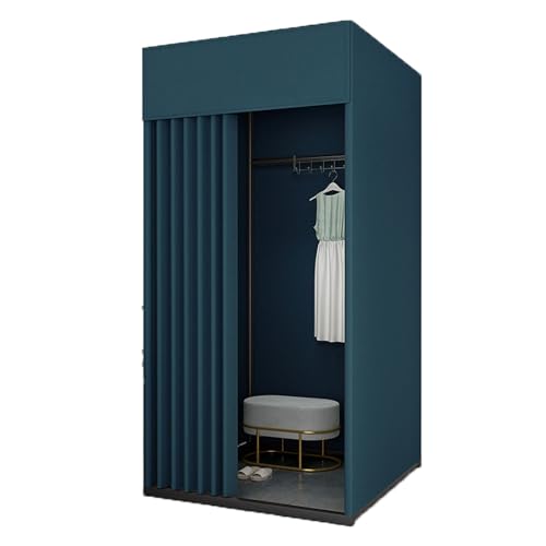 ROSEEONNE umkleidekabine mobil Temporäre Mobile Umkleidekabine, Ankleidezimmer Compatible with Bekleidungsgeschäfte tragbare Faltbare with Einkaufen im Freien 3 Größen umkleidekabine(Blue Green,S) von ROSEEONNE