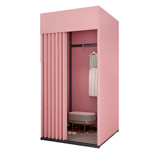 ROSEEONNE umkleidekabine mobil Temporäre Mobile Umkleidekabine, Ankleidezimmer Compatible with Bekleidungsgeschäfte tragbare Faltbare with Einkaufen im Freien 3 Größen umkleidekabine(Rose,S) von ROSEEONNE