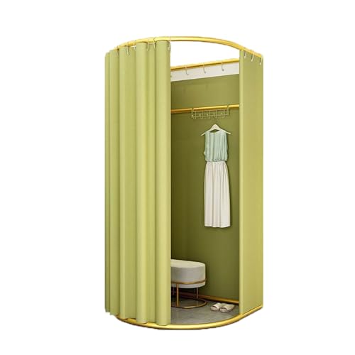 ROSEEONNE umkleidekabine mobil Tragbarer Umkleideraumboden mobiler Ankleideraum Faltbarer Sichtschutz Compatible with Bekleidungsgeschäfte Einkaufen umkleidekabine(Fruit Green,100x95cm) von ROSEEONNE