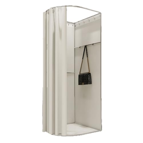 ROSEEONNE umkleidekabine mobil Umkleidekabine Compatible with Bekleidungsgeschäfte tragbare Umkleidekabine geeignet with die Garderobe von Büro- und Schlafsälen umkleidekabine(Beige,80x80x200cm) von ROSEEONNE