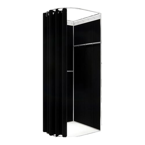 ROSEEONNE umkleidekabine mobil Umkleidekabine Compatible with Bekleidungsgeschäfte tragbare Umkleidekabine geeignet with die Garderobe von Büro- und Schlafsälen umkleidekabine(Svart,70x70x200cm) von ROSEEONNE