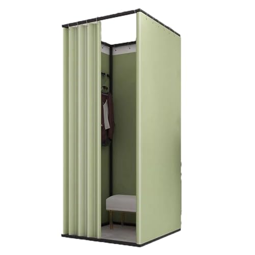 ROSEEONNE umkleidekabine mobil Umkleidekabine Compatible with Einkaufszentren und Einzelhandelsgeschäfte, bodenstehende Umkleidekabine, beweglicher, tragbarer Umkleideraum umkleidekabine(Cyan,100cm) von ROSEEONNE