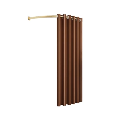 ROSEEONNE umkleidekabine mobil Umkleidekabine Typ C bodenstehende Umkleidekabine temporäre Umkleidekabine Compatible with Einkaufen, Bekleidungsgeschäft Büro 4 Größen umkleidekabine(Bruin,90cm) von ROSEEONNE