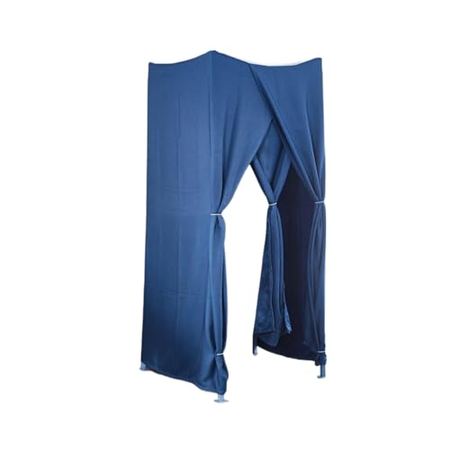 umkleidekabine mobil Einfache zusammenklappbare Umkleidekabine Ankleidezimmer Compatible with den Boden eines Bekleidungsgeschäfts Sichtschutz einfach zu montieren umkleidekabine(Dark blue,1*1*2m) von ROSEEONNE