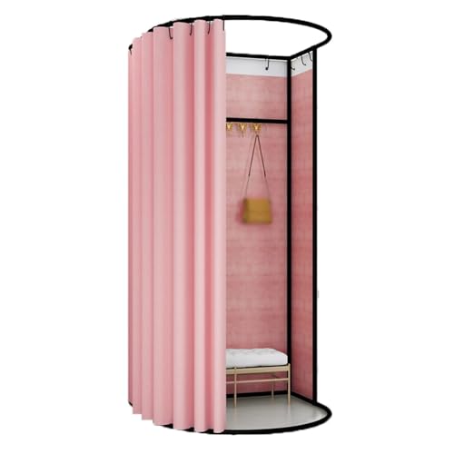 umkleidekabine mobil Mobile Umkleidekabine, abnehmbare tragbare Ankleidekabine, Sichtschutz, Umkleidekabine Compatible with das Home-Office-Einkaufszentrum umkleidekabine(Light pink,85*80cm) von ROSEEONNE