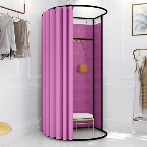 umkleidekabine mobil Mobile Umkleidekabine, abnehmbare tragbare Ankleidekabine, Sichtschutz, Umkleidekabine Compatible with das Home-Office-Einkaufszentrum umkleidekabine(Light purple,85*80cm) von ROSEEONNE