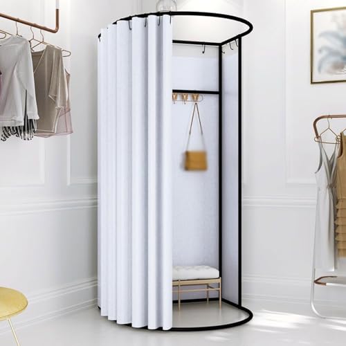umkleidekabine mobil Mobile Umkleidekabine, abnehmbare tragbare Ankleidekabine, Sichtschutz, Umkleidekabine Compatible with das Home-Office-Einkaufszentrum umkleidekabine(White A,100*95cm) von ROSEEONNE